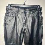 Gap  Women’s Size 30 Vintage Slim High Rise Black Faux Leather Pants Photo 4