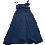 Fame and Partners  Dress Womens 14 Blue Sweetheart Neckline Tie Waist‎ Gown Photo 0