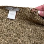 Alberto Makali  Gold Shimmer Knit Tie Front Long Sleeve Chic Cardigan Size L Photo 3