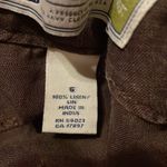 Old Navy  brown linen cuffed capris size 6 Photo 4