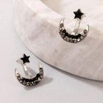 Star and moon earrings Photo 0