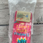 Blue Q  Socks Hi‎ I Don't Care Crew Socks Soft Combed Cotton Women's NEW Photo 0