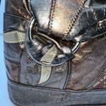 Paris Handbags New York Vintage Multiple Metallic Patchwork Bucket Bag Gold Photo 3