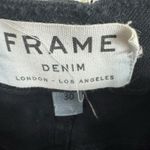 frame denim  Black Le Cutoff Raw Hem Distressed Mid Rise Light Jean Shorts Sz 30 Photo 3