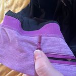 Lululemon Pants Women 2 Pink Black Crop 19" Rear Zipper Pocket Run Pockets Photo 11