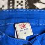 True Religion  Jeans Womens Size 25 Super Skinny Royal Blue Mid Rise HALLE Photo 2