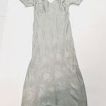 Tularosa Natalie Embroidered Midi Dress in Blue Abyss Small Photo 2