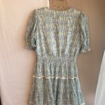 Taylor Light Green Floral Mini Dress Size 8 Photo 4