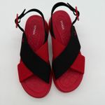 Vivaia Kara AdaptAll Sport Ruby Red Black Knit Comfort Lightweight Sandals 8.5 Photo 4