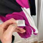 Lafayette 148 New York Sweater Plus Size 2XL Colorblock Pink & Black & White Photo 2