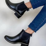 Kate Spade NWT  Black & Gold Sedgewick Chelsea solstice rain boot Size 9 Photo 0