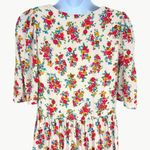 Sézane Melinda Floral Mini Babydoll Dress | Sz 34 (US 2) | White Floral Multi Photo 8