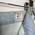 We The Free NWOT People Light Acid Wash Sidecar Denim Mini Skirt Photo 8