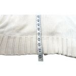 DKNY Jeans Small White Cotton Zipper Front Sweater 88i Photo 10