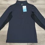 EIS Cool Sun Shirt Long Sleeve‎ 1/4 Zip Black Equestrian Shirt Size XS Photo 1
