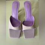 ZARA Women's Lavender Slide Sandals/heels Size 36 Photo 1