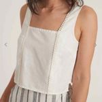 Marine layer  Stella Tank White Hemp Lyocell Minimalist Top Size XL Photo 4
