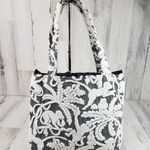 Black White Paisley Polka Dot Tote Bag Shoulder Purse Women's Monogrammed RSL Photo 4