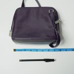 Hobo International  Eggplant Purple Leather Crossbody Small Bag Zipper Pockets Photo 4