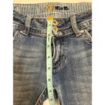 Miss Me  Low Rise Denim Medium Blue Shorts Sz 26 Raw Hem Button Flap Pockets Photo 10
