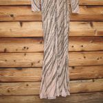 Mac Duggal  5240 Womens Long Sleeve Beaded Column Gown Dress Mocha Photo 11