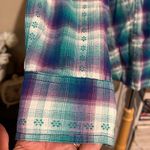 Bit & Bridle  women’s long sleeve plaid western cowboy button-down shirt size XL Photo 2