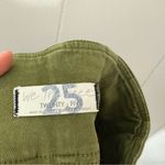 We The Free Free People Virgo Mini Skirt Cadet Green Denim Women's Size 25 Photo 5