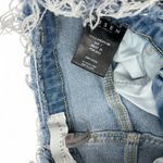 RISEN JEANS 25 / 1 Women's Jeans Raw Edges Waist Straight Leg 25" Inseam Light Blue Photo 2