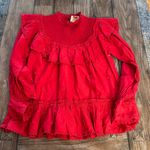 Farm Rio Red 3d Hearts Blouse Photo 3