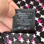 Anthropologie  "Pleione" Black/Pink/White Tank Top with Overall Star Print Photo 5