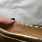 CAR SHOE Women's Gold Metallic Leather Loafer Heels Size 40 Photo 1