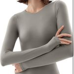 Amazon PUMIEY Long Sleeve Thong Bodysuit Photo 0