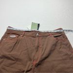 No Fear x H&M Carpenter Wide Leg Twill Skater‎ Pant Womens Size 16 Brown Y2K NEW Photo 5