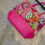 Vera Bradley Multicolor Paisley Print Tote Bag Photo 6