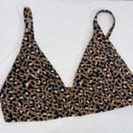 Aerie  Cheetah Leopard Animal Print Swim Bathing Suit Bikini Top Women’s XL NWT Photo 0
