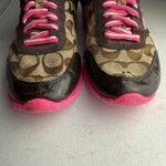 Coach  Drita Sneakers Vintage Y2K Logo Trainer Brown Pink Size 8.5 Photo 7
