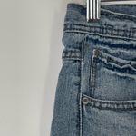 Free People  Women's Blue Keep It Simple Button Down Linen Blend Shirt Size‎ S Photo 4