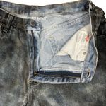 Wrangler Denim Jean Shorts Size 34" Cutoff Hand Painted Bleach Dyed Festival Photo 2