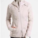 Athleta  Tan Rock Ridge Primaloft Quilted zip Close Long Sleeve Coat Jacket S Photo 0
