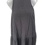 Urban Outfitters Maisy Black Sleeveless Ruffle Racerback Mini Tank Shift Dress M Photo 0