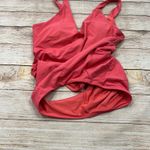Athleta  Hampton One Piece Swimsuit Coral V Neck Twist Back Size L Photo 8