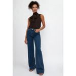 L'Agence  Madden Wide Leg Jeans Womens 31 High Waist Flared Stretch Durango Wash Photo 10