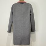 Ecru  Wool Reversible Coat Small Gray Pink Collar Chic Minimalist Winter Classic Photo 4