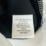 Belle Sky  Two Tone Flowy Blouse Medium Black White Photo 2