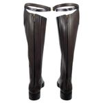 Gucci  Victoria Equestrian Leather Tall Riding Boots Dark Brown Size 37 Photo 12