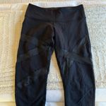 Lululemon Wunder Under Pant Cire Wrap Black Luon size 8 Stirrups Photo 7