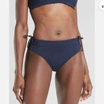 Athleta Cinch Full Bottom Navy Swimsuit bikini bottoms size Medium Photo 0