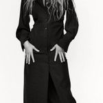 ZARA NWT Draped Midi Dress With Ruching Detail Photo 0