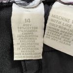 Erika  Fine Corduroy Pants Womens 14 Black Straight Fit Wide- Leg Business Career Photo 3