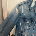 ZARA Distressed Denim Jacket Photo 1